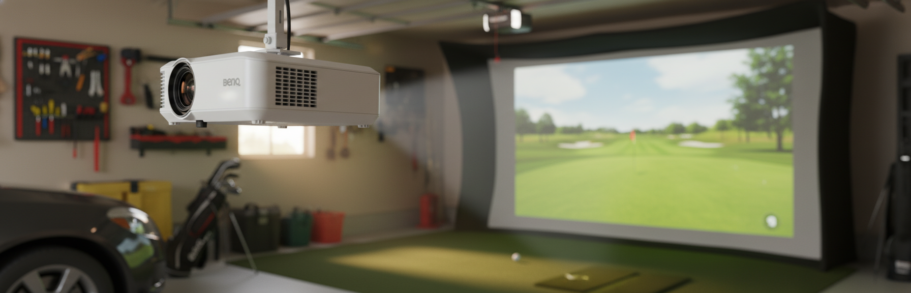 As a skeptical mid-capper, I tested "best" golf sim projectors. Real data, true costs, and who should just save their cash.